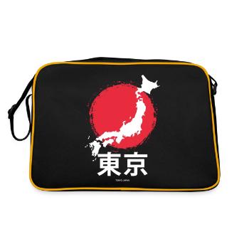 Asie japonaise Tourisme Tokyo Japon - Sac Retro - noir/or - Dos