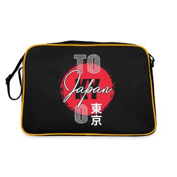 Japonais Tokyo Japon Tourisme Asie - Sac Retro - noir/or - Dos