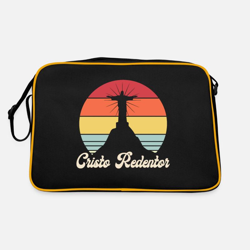 Cristo Redentor Christus Brasilien Kirche Retro Tasche
