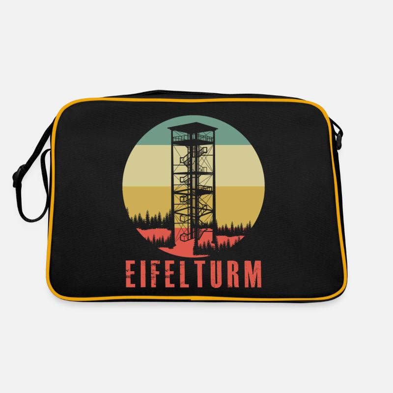 Eifel Eifeler Eifelturm Berge Eifler Retro Tasche