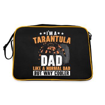 Je suis un père tarentule araignée amoureuse araignée - Sac Retro - noir/or - Dos