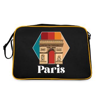 Paris Arc de Triomphe France Place Charles - Sac Retro - noir/or - Dos