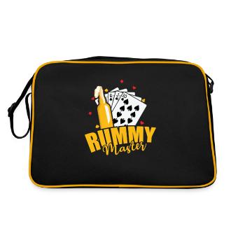Rummy Master Hobby Jeu de cartes Romme - Sac Retro - noir/or - Dos