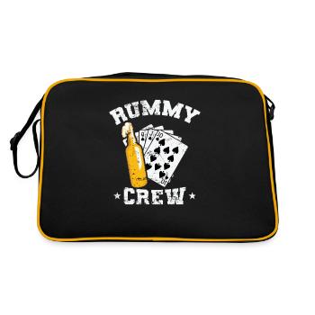 Rummy Crew Hobby Jeu de cartes Romme Pik - Sac Retro - noir/or - Dos
