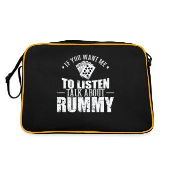 Si vous voulez que j’écoute parler de Rummy - Sac Retro - noir/or - Dos