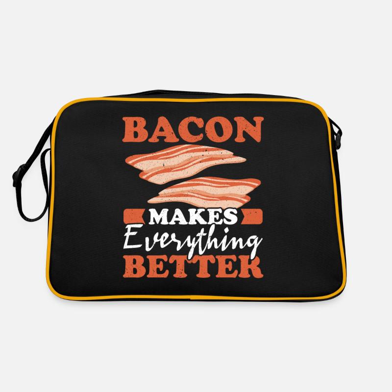 Bacon makes everything better Meat lover Bacon Retro Bag