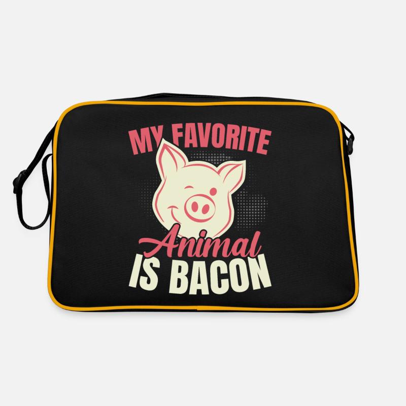 Mon animal préféré est l’amateur de viande de bacon Spec Sac Retro
