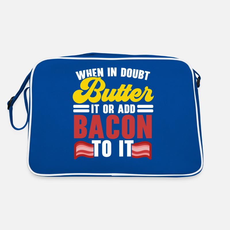En cas de doute, beurre ou bacon sur la viande Sac Retro