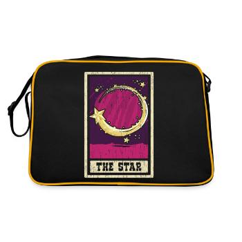 Der Stern Tarotkarte Schamane Wahrsagerei - Retro Tasche - Schwarz/Gold - Hinten