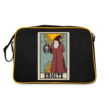 Ermite Tarot Card Chaman Fortune Telling - Sac Retro - noir/or - Dos