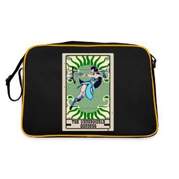 La déesse des Enfers Tarot Carte De Bonne Aventure - Sac Retro - noir/or - Dos