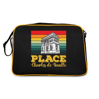 Place Charles de Gaulle Paris Arc de Triomphe - Sac Retro - noir/or - Dos