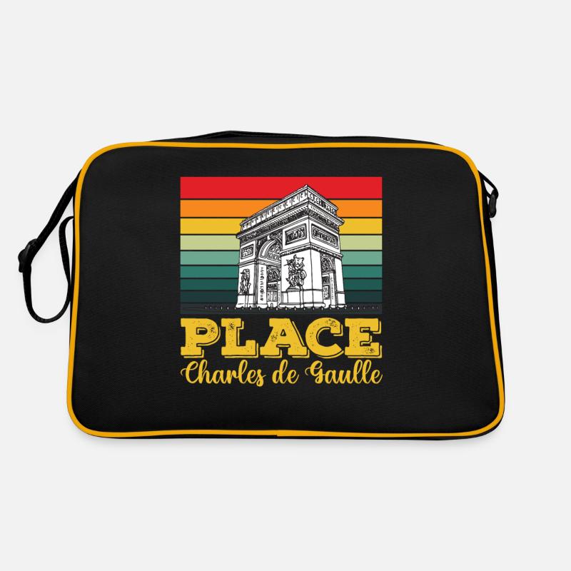 Place Charles de Gaulle Paris Triumphbogen Retro Tasche