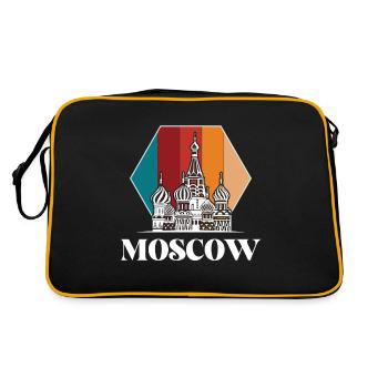 Cathédrale Saint-Basile Moscou Russie Rétro - Sac Retro - noir/or - Dos