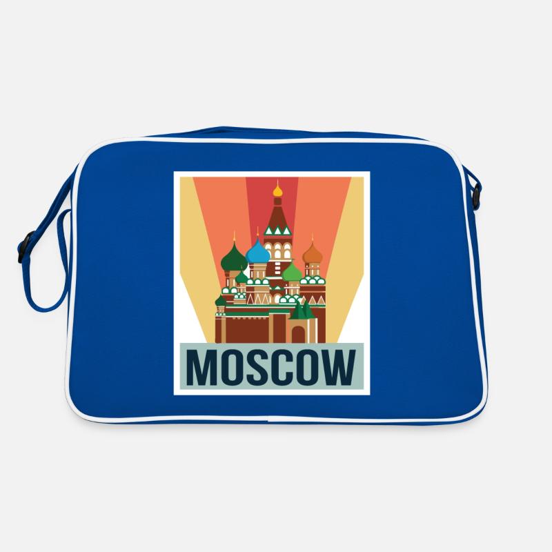 Cathédrale de Moscou Basile Rétro Chrétiens Russie Sac Retro