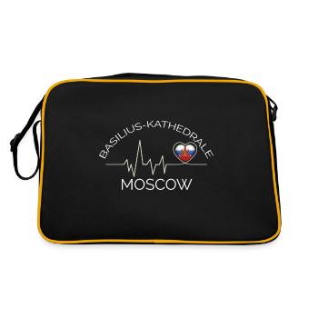 Cathédrale Saint-Basile Russie Moscou Heartbeat - Sac Retro - noir/or - Dos