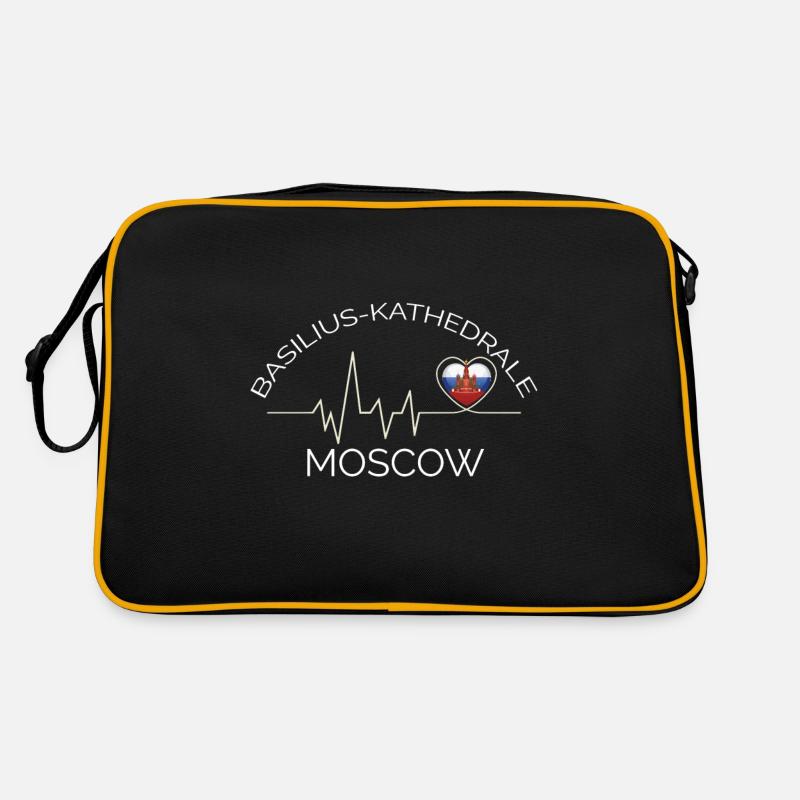 Cathédrale Saint-Basile Russie Moscou Heartbeat Sac Retro