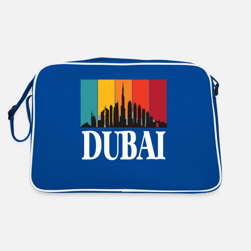 Skyline Dubai Burj Khalifa Emirate Retro VAE Retro Tasche