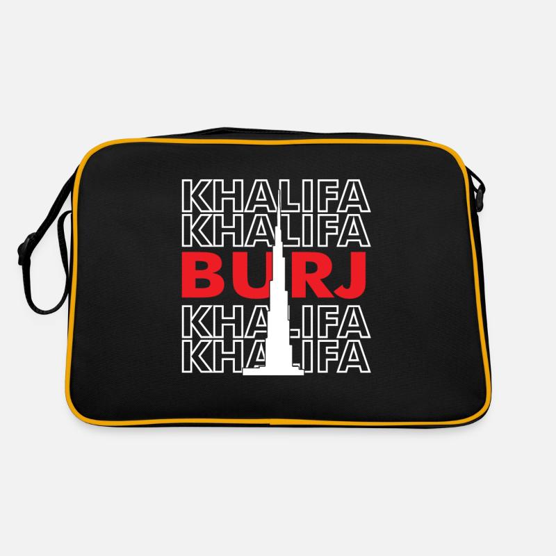 Burj Khalifa EAU Moyen-Orient Dubaï Désert Sac Retro