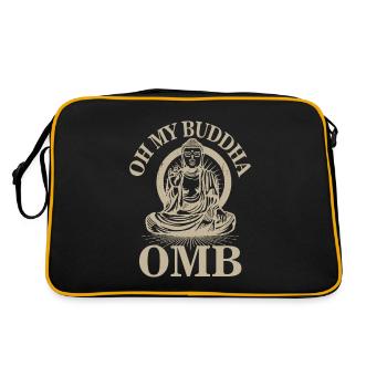 Oh mon Bouddha Méditation Bouddhisme - Sac Retro - noir/or - Dos