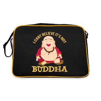 Fat Buddha Asie Religion Méditation - Sac Retro - noir/or - Dos