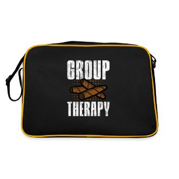 Zigarre - Retro Tasche - Schwarz/Gold - Hinten