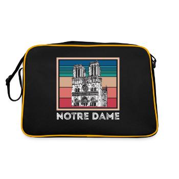 Cathédrale Notre-Dame de Paris centre-ville - Sac Retro - noir/or - Dos