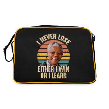 Mandela Never lose Fight for Freedom - Retro Bag - black/gold - Back