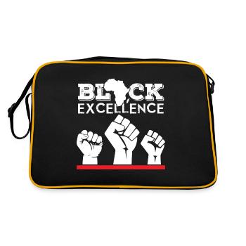 Mandela Black Excellence Freedom South Africa - Retro Bag - black/gold - Back