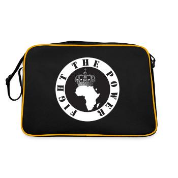 Africa Struggle Freedom Mandela Apartheid - Retro Bag - black/gold - Back