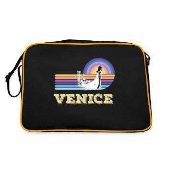 Venise Italie Sea City Bateau Romantique - Sac Retro - noir/or - Dos