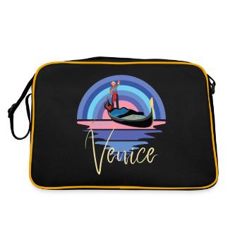 Télécabine de Venise Grand Canal Italie du Nord - Sac Retro - noir/or - Dos