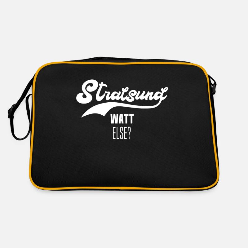 Urlaub Stralsund Sprüche Retro Tasche