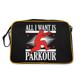 Tout ce que je veux, c’est du parkour Free Running Trace - Sac Retro - noir/or - Dos