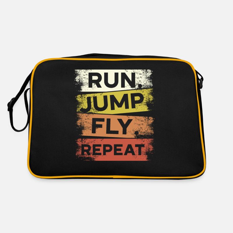 Run Jump Fly Répéter Parkour Free Running Traceur Sac Retro