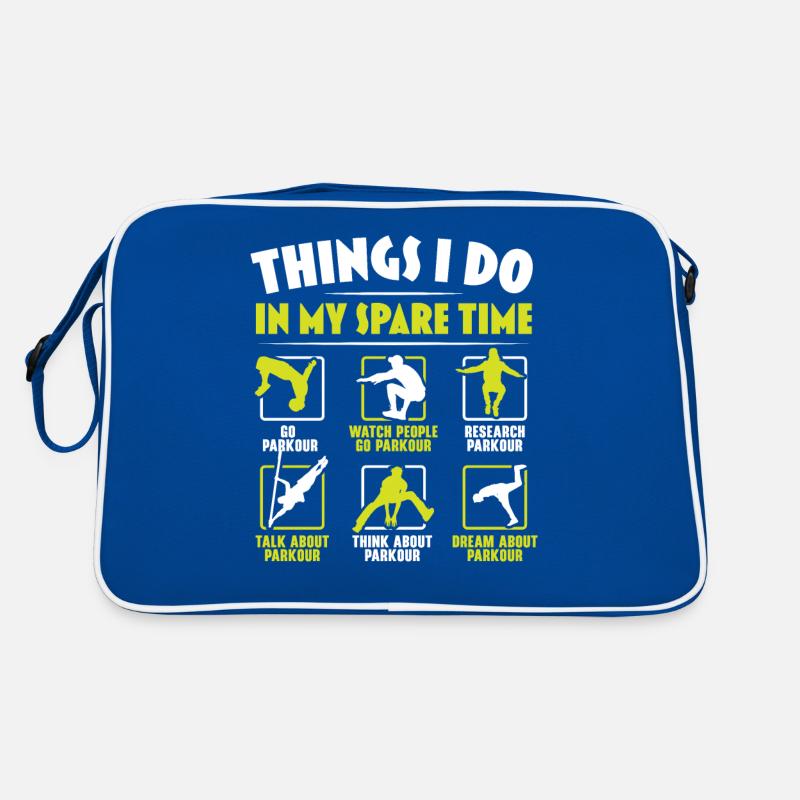 Things I Do in My Free Time Parkour Tr Retro Bag