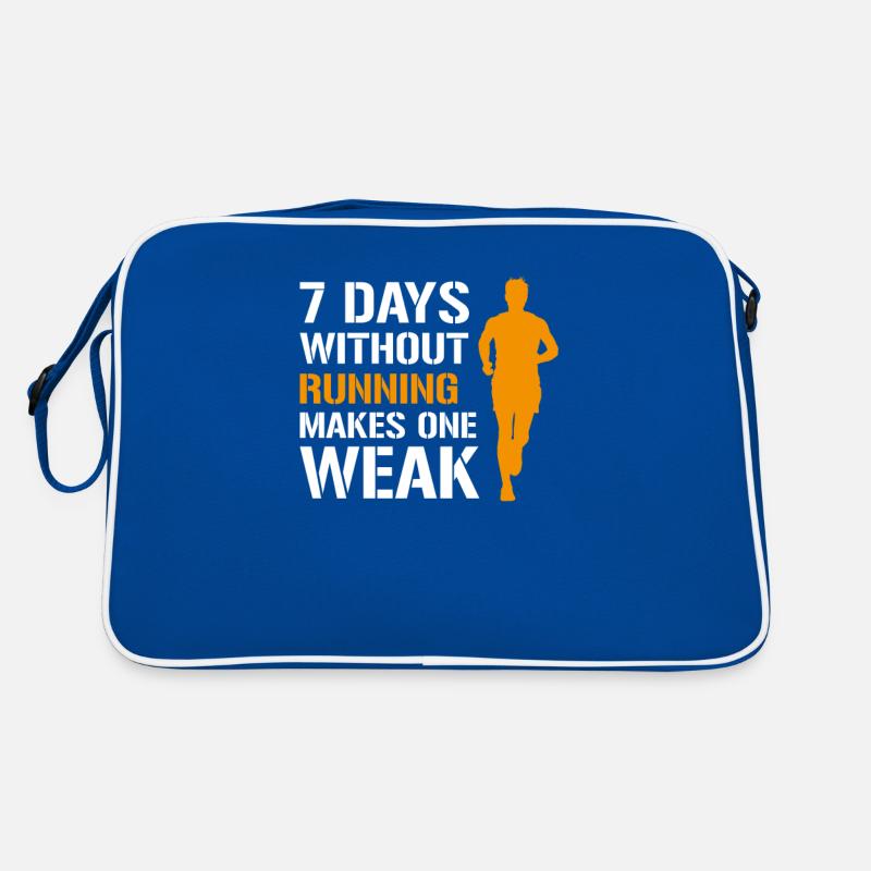 7 days without running makes one weak, runner Retro Bag
