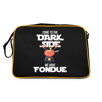 Fondue Dark Side Suisse Fromage Alpes - Sac Retro - noir/or - Dos