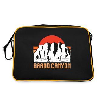 Désert du parc national du Grand Canyon en Arizona - Sac Retro - noir/or - Dos