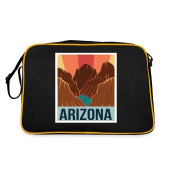 Arizona Grand Canyon Colorado River Camping - Sac Retro - noir/or - Dos