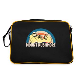 Mount Rushmore Président du Dakota du Sud États-Unis - Sac Retro - noir/or - Dos