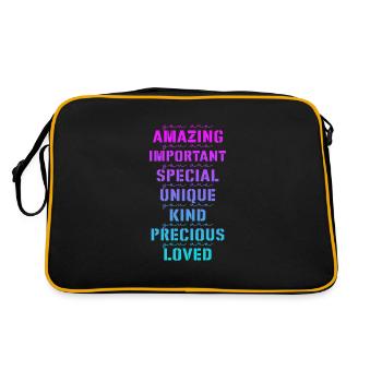 Motivation - Retro Bag - black/gold - Back