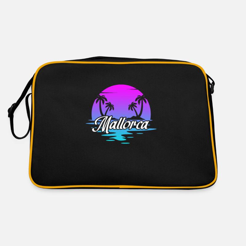 Majorque - Sac Retro - noir/or