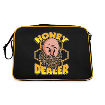Marchand de miel Apiculteur Abeille Murmure Abeilles Abeilles Abeilles Abeille - Sac Retro - noir/or - Dos