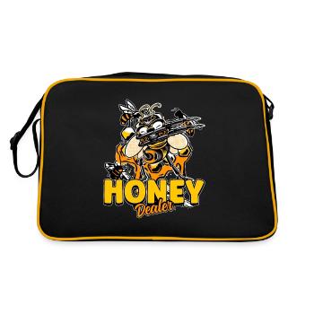 Marchand de miel Apiculteur Abeille Murmure Abeilles Abeilles Abeilles Abeille - Sac Retro - noir/or - Dos