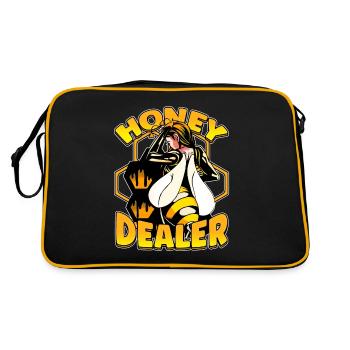 Marchand de miel Apiculteur Abeille Murmure Abeilles Abeilles Abeilles Abeille - Sac Retro - noir/or - Dos