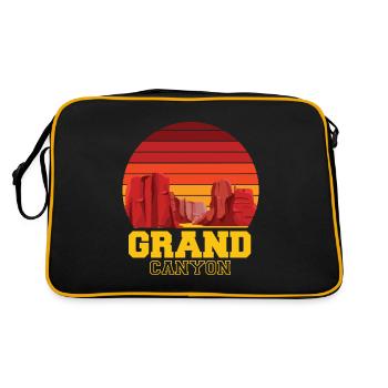 Montagnes du Grand Canyon Colorado Arizona Randonnée - Sac Retro - noir/or - Dos