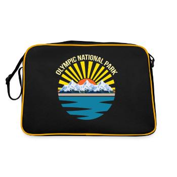 Washington National Park Olympus Mountains - Retro Bag - black/gold - Back