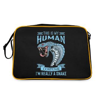 Snake Costume Cobra Snake Boa - Retro Bag - black/gold - Back