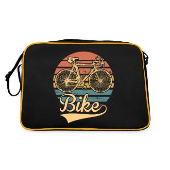 Vélo Rétro Vélo de Route Cyclisme Vélo Vélo - Sac Retro - noir/or - Dos